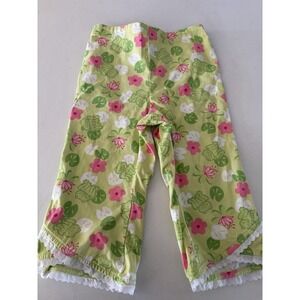 2002 Gymboree Toddler Girl Sz‎ 5 Vintage Floral Pants  97% Cotton